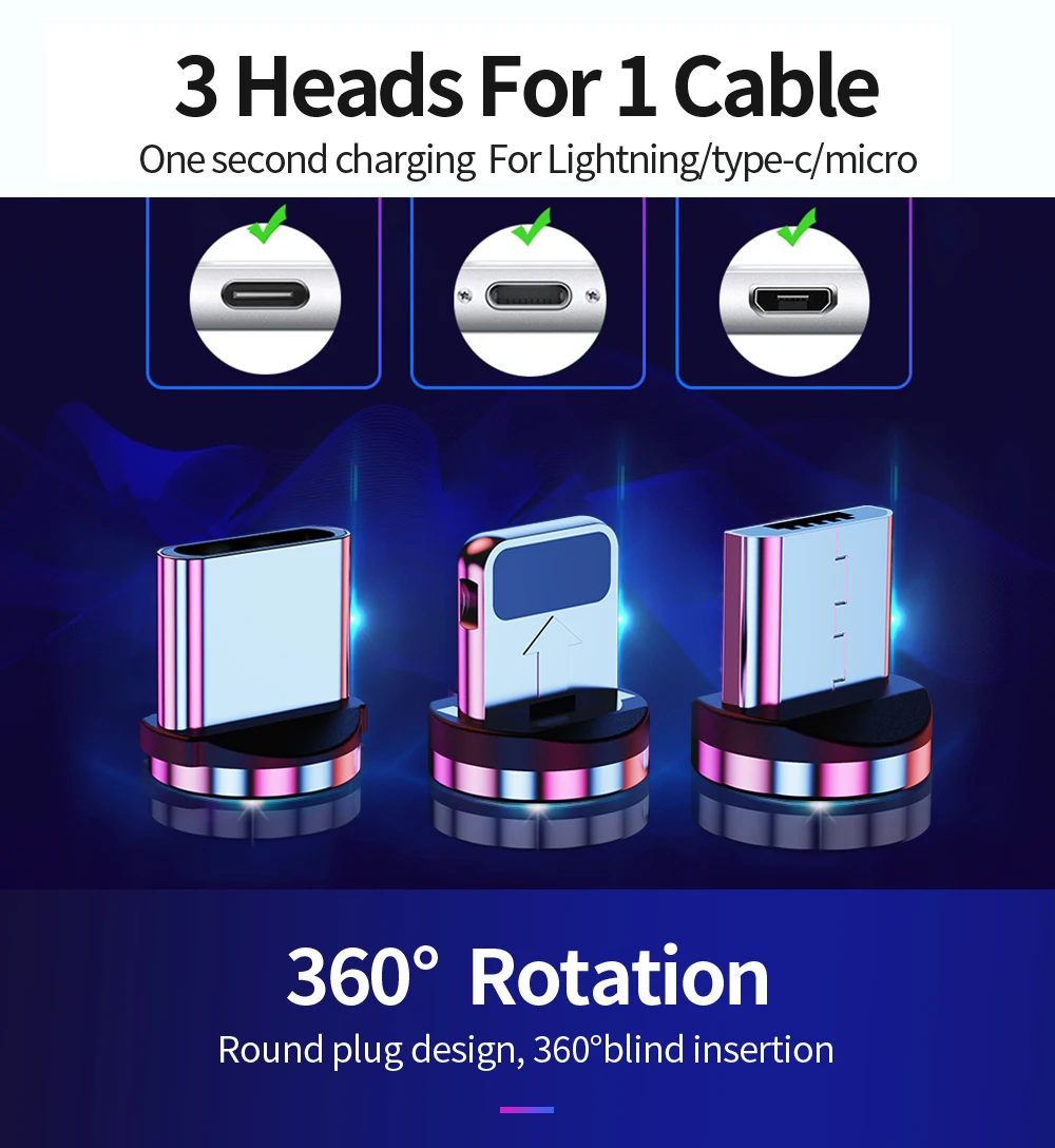 Udyr 2 м Магнитный Micro USB кабель для iPhone samsung Android мобильный телефон Быстрая зарядка usb type C кабель магнит зарядное устройство провод шнур