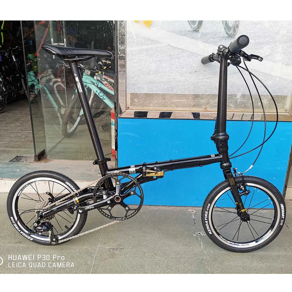 Fnhon Gust CR-MO стальной складной велосипед 1" 305 349 Minivelo мини веловелосипед городской коммутирующий велосипед V тормоз 9 скоростей