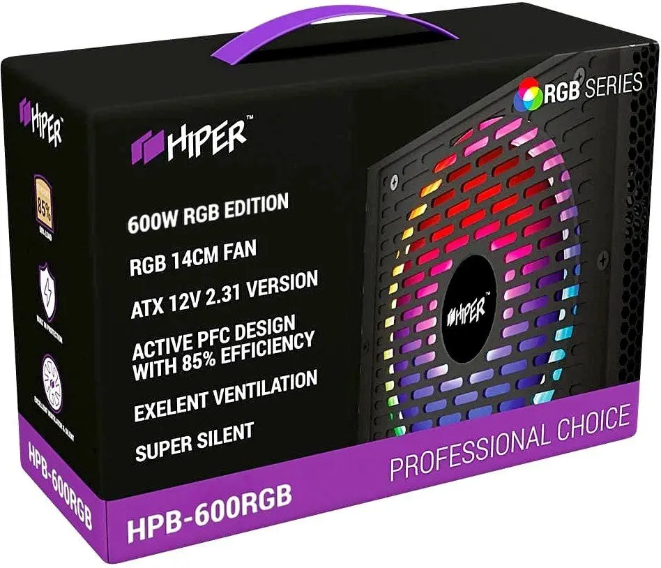 Блок питания ПК HIPER HPB 600RGB|Блоки для компьютеров| |