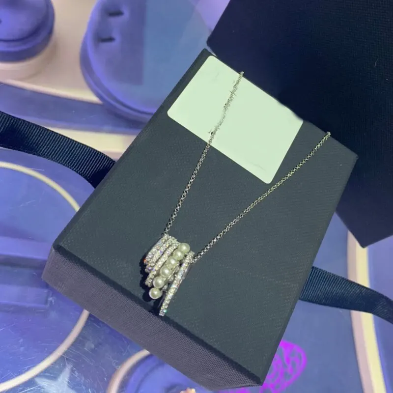 Модное высококачественное белое колье с несколькими кольцами регулируемое