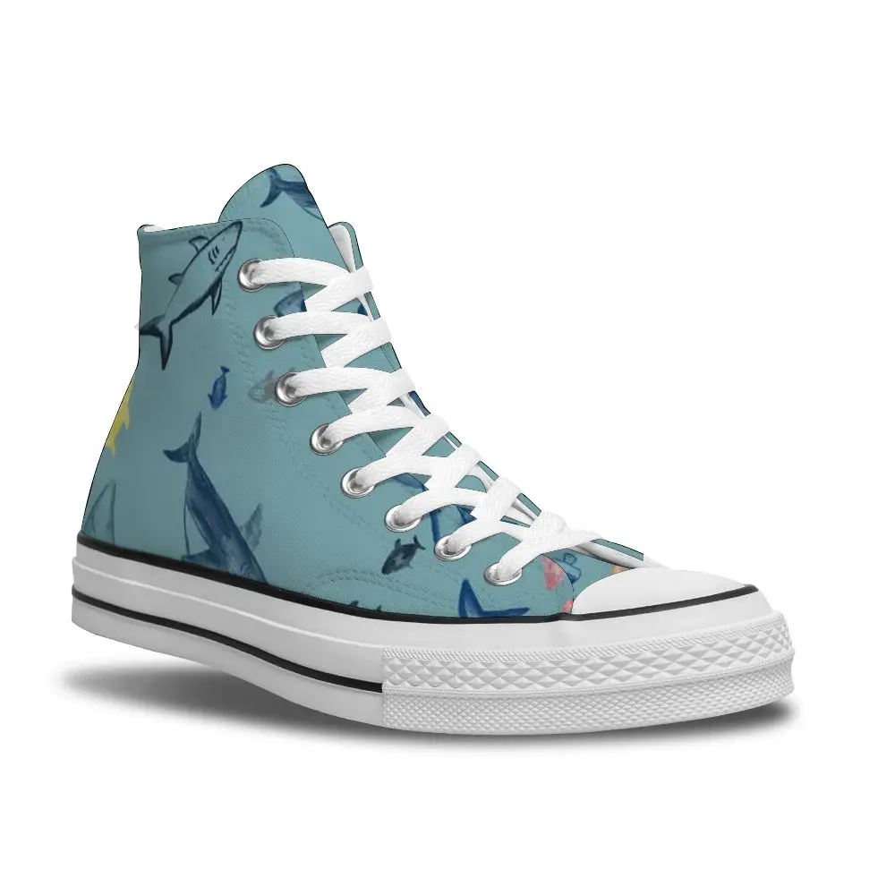 

2021 high-top canvas women shoes personality animal pattern chic and comfortable summer refreshing casual all-match shoes