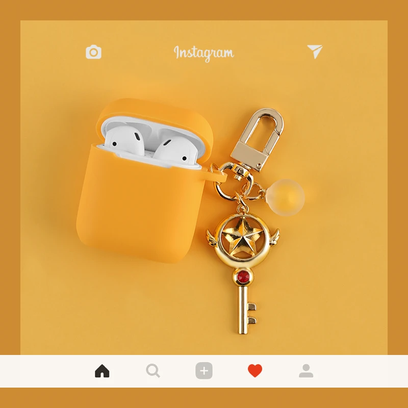 Японский милый аниме мультфильм карты Captor Брелок Сакура силиконовый Bluetooth