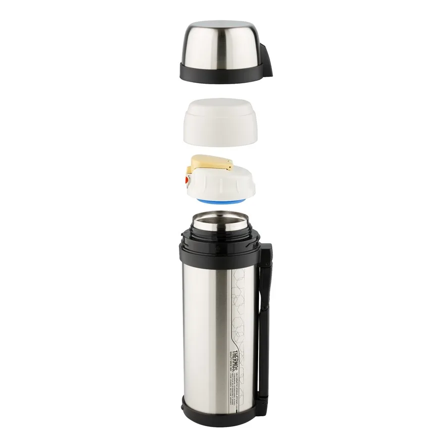 Термос THERMOS FDH Stainless Steel Vacuum Flask 2.0L с комбинированным горлом для напитков и еды | Дом