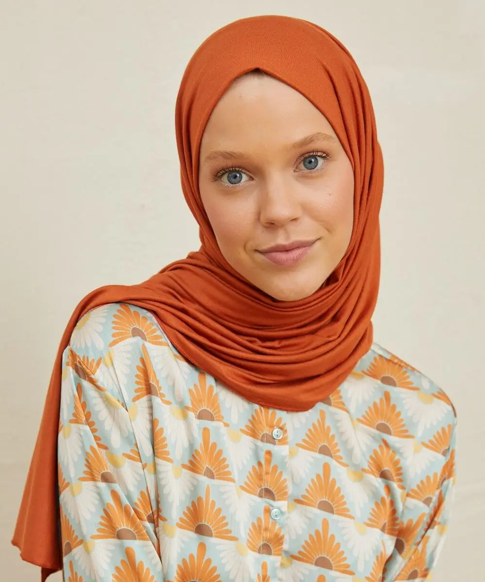 

Şalland Combed Cotton Shawl Orange Color New Model Trend Stylish 2021 Women Hijab Scarf Shawl Scarves Four Seasons Comfortable Flexible Fabric Practical Use Clothing Accessory Hijab Women Combed Cotton Shawl-14