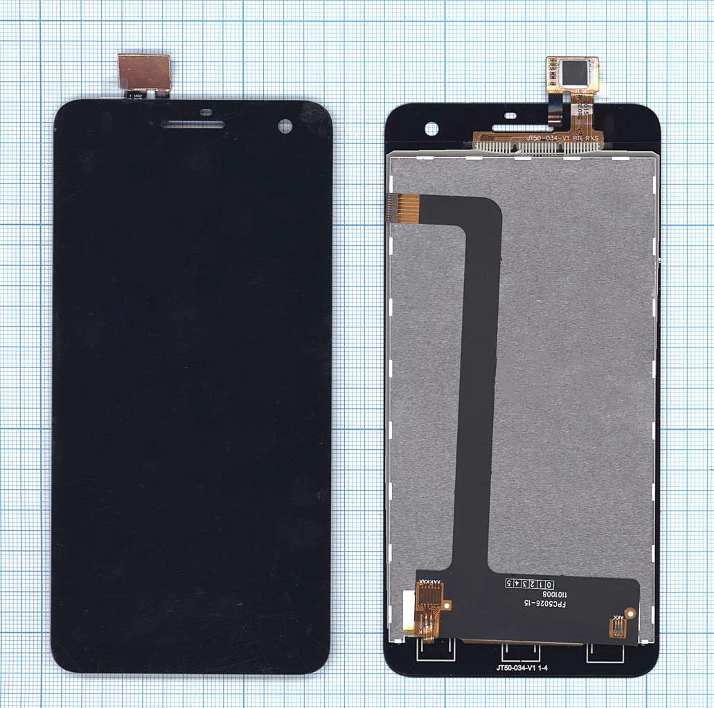 Display (screen) assembly with fingertip for fly iq4512 Evo chic 4 quad Black | Mobile Phone Touch Panel