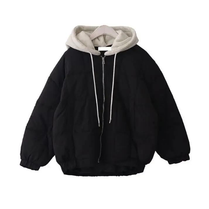 2021 мягкая стеганая Женская куртка на молнии с капюшоном|Женские куртки| |