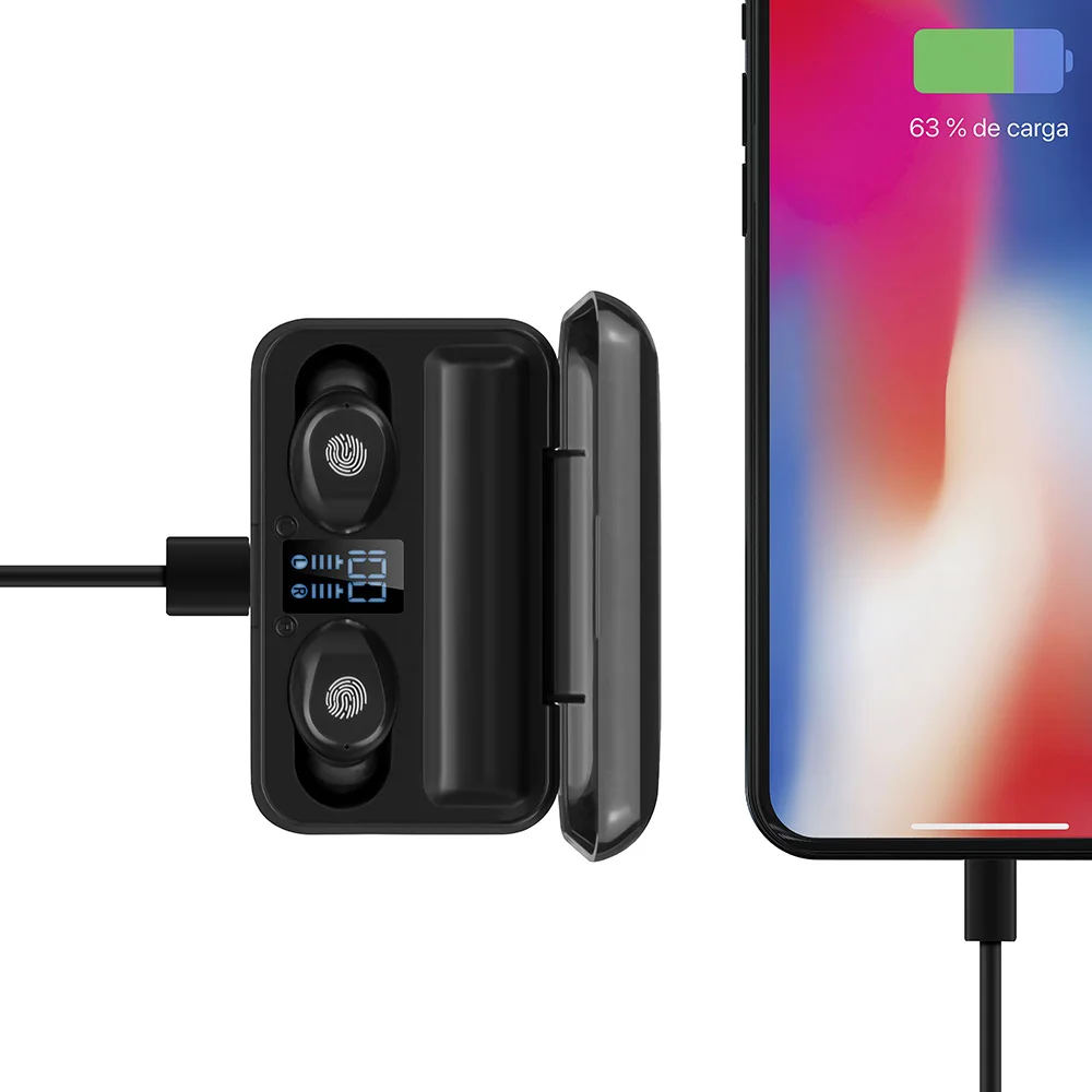 IPX7 Bluetooth/внешний аккумулятор 2000 mAh Smartek TWS-490 headphones | Электроника
