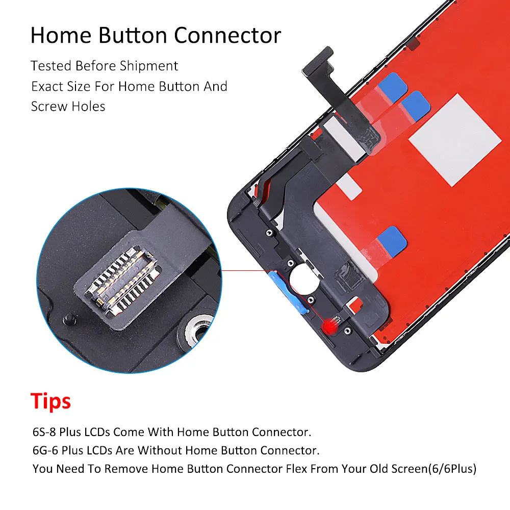 ЖК дисплей класса AAA +++ для iPhone8 Plus с 3D сенсорным экраном дигитайзер в сборе iPhone 8