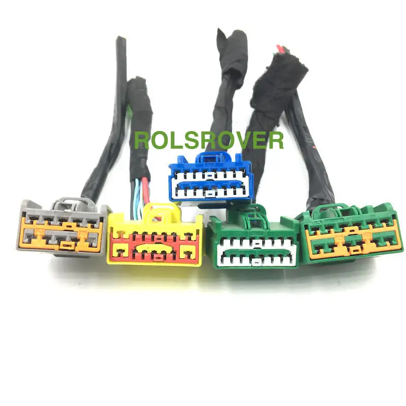 FOR JAGUAR RANGE ROVER ECU ECM BCM BODY CONTROL MODULE COMPUTER UNIT HARNESS CONNECTOR PLUG WITH 15CM WIRE 5PCS SET