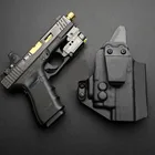 Внутренний пояс kydex кобура IWB для Glock G17 G 19 22 23 25 31 32 35 45 MOS с фонариком OLIGHT Baldr Mini 600 люмен