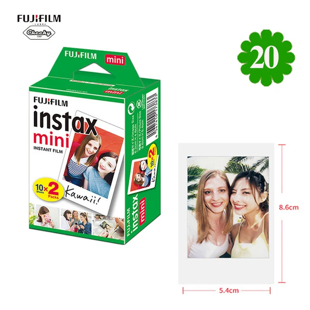20 sheets Белая пленка для Fuji Instax Mini 9 пленка Фотобумага набор для моментальных фотоснимков пленка для ЖК-дисплея с подсветкой Fujifilm Instax Mini 8/9/25/90/фотоаппаратов моментальной печати 7s 10/20/50 листов - Цвет: 20 sheets