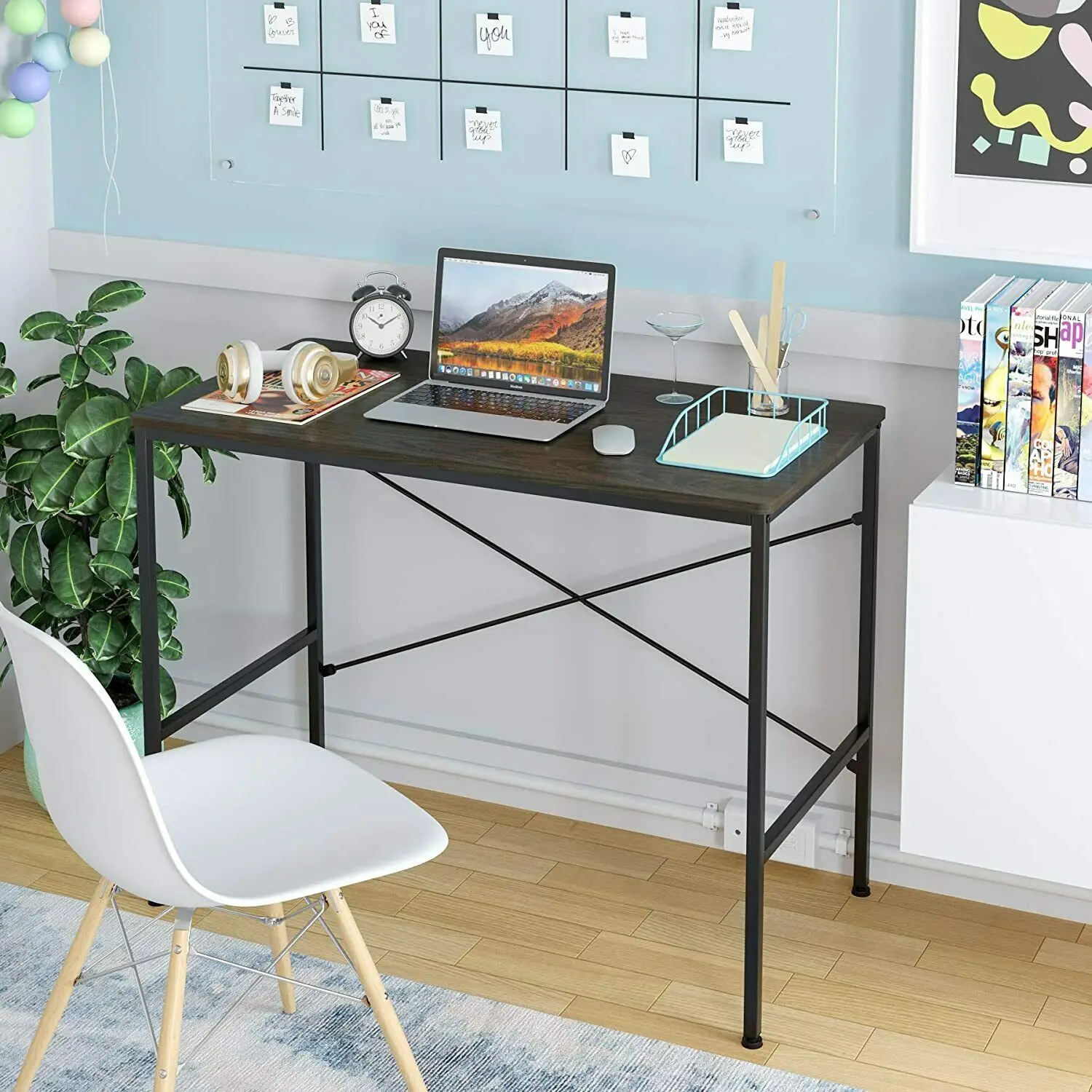 

Wood Computer Table Study Desk Office Furniture PC Laptop Workstation Home US