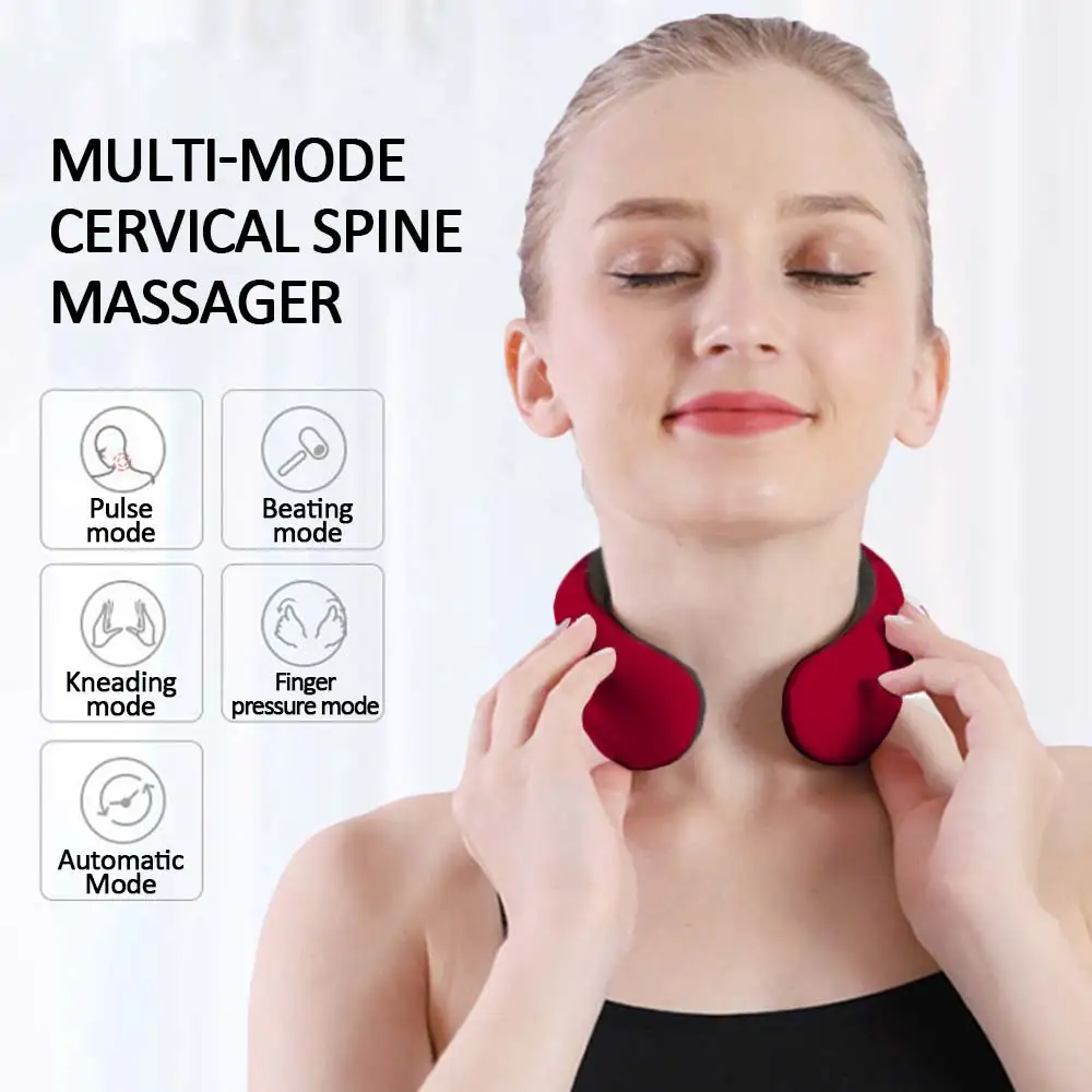 

Magnetic Pulse Neck Massager Neck Pain Relief Neck Care Health Deep Tissue Cervical Massage Neck Neck Relaxtion Remote Control