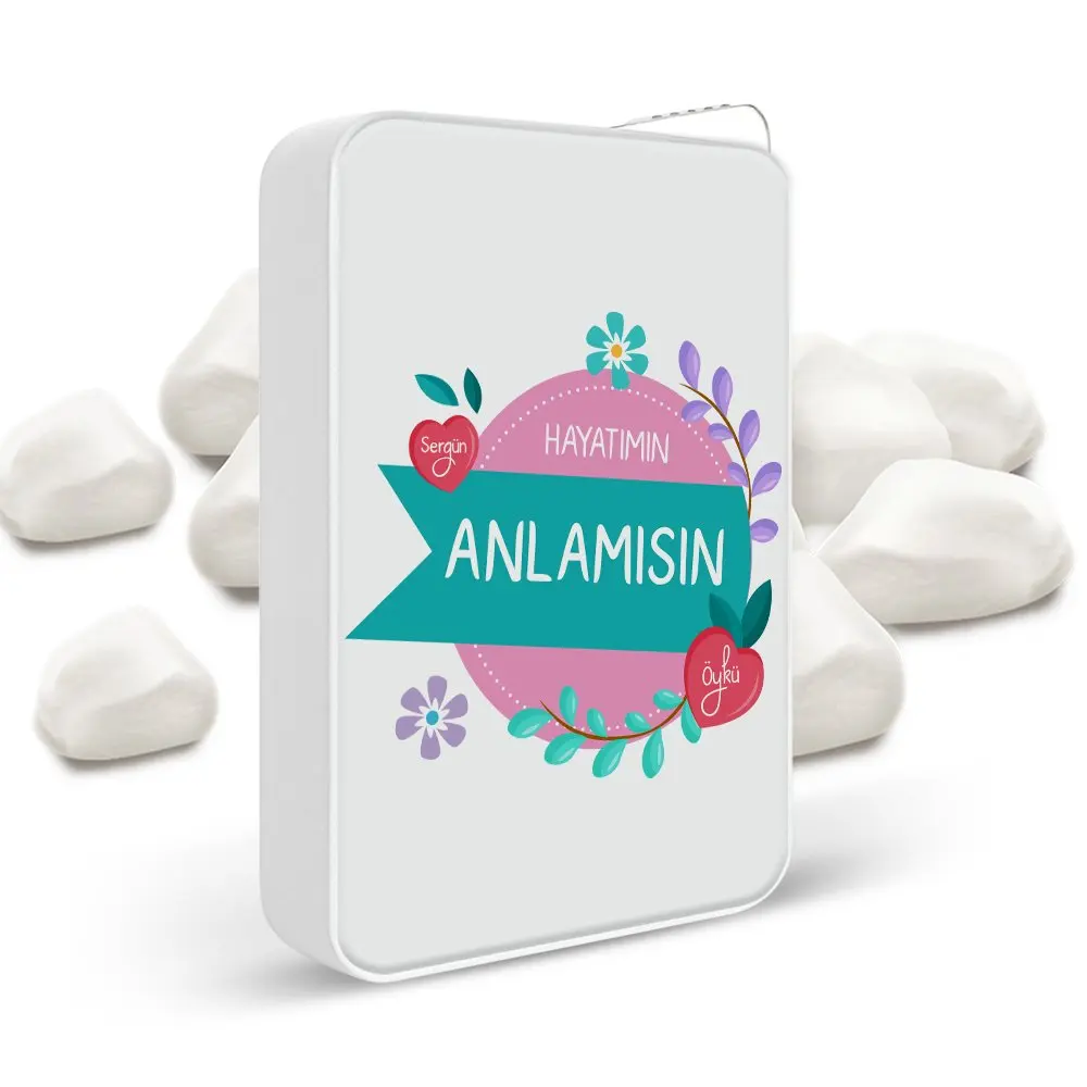 

Personalized My Life Anlamısın White Metal lighter