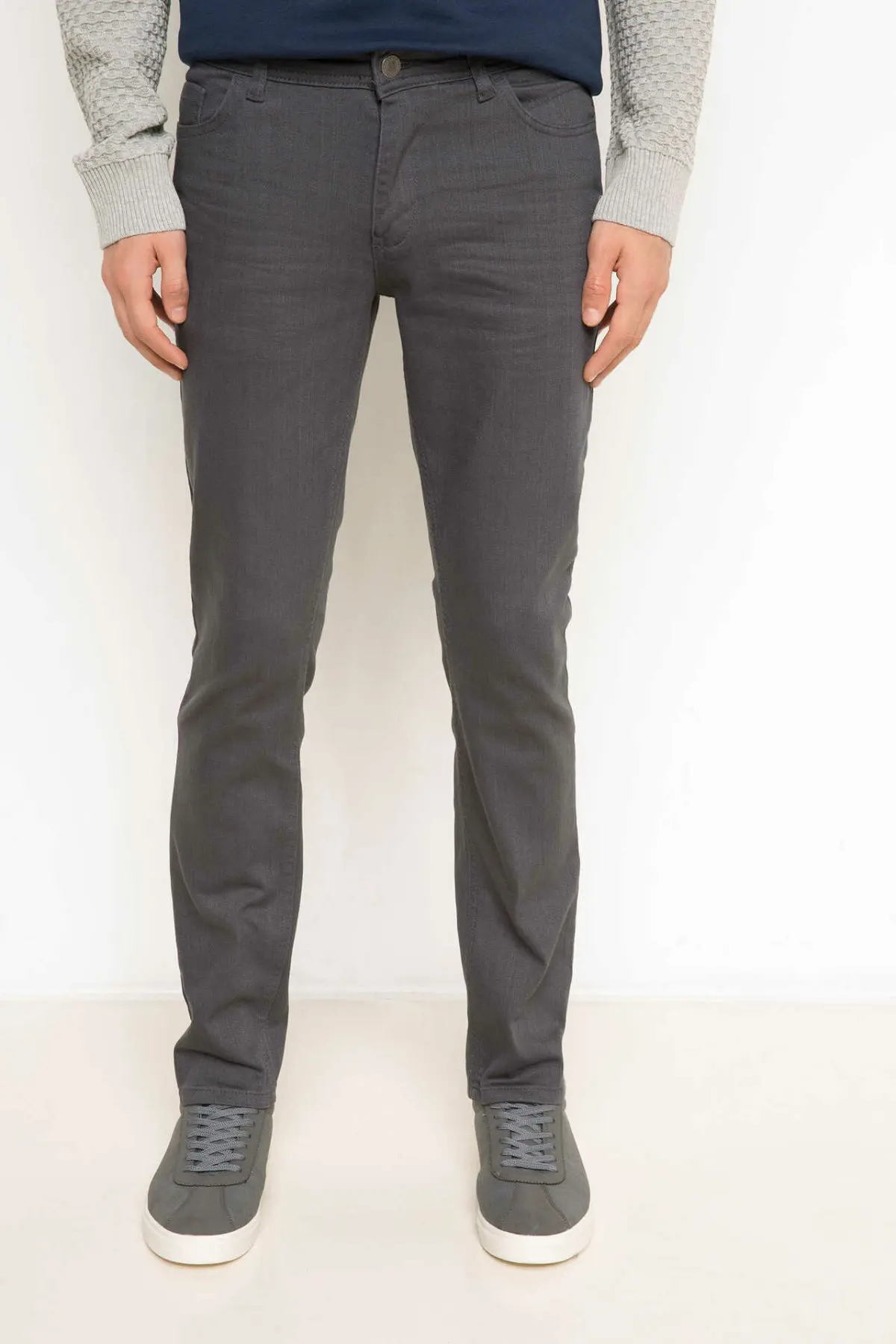 Дефакто Брендовые мужские брюки высокого качества Прямые повседневные на