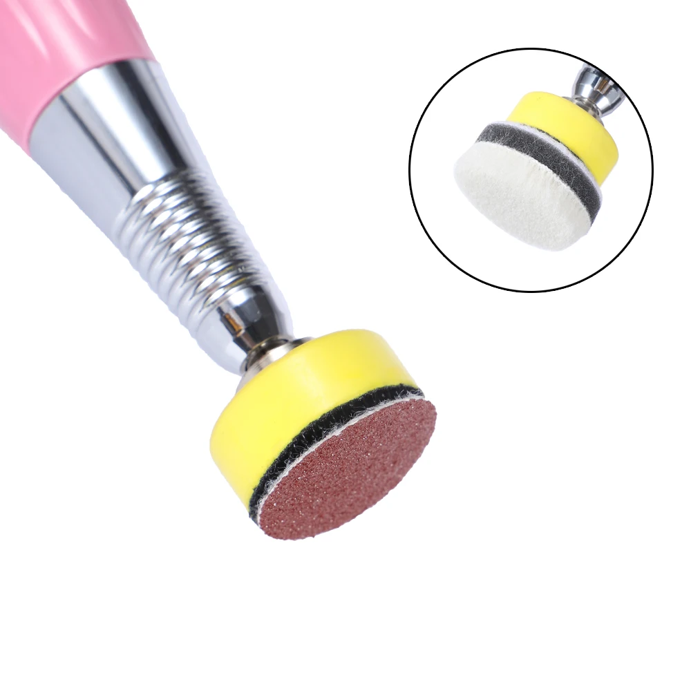 Двухсторонняя пилка для педикюра из нержавеющей стали с 10 шт. сухой шлифовальной