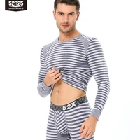 52025 men thermal underwear striped underwear viscose modal soft light long johns streamlined fit sport comfortable men thermals