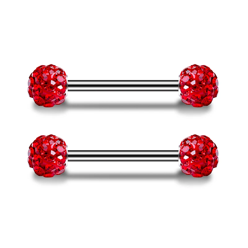 

Stainless steel crystal nipple piercing bar set tongue piercing barbell bulk rose gold nipple piercing jewelry lot tongue ring