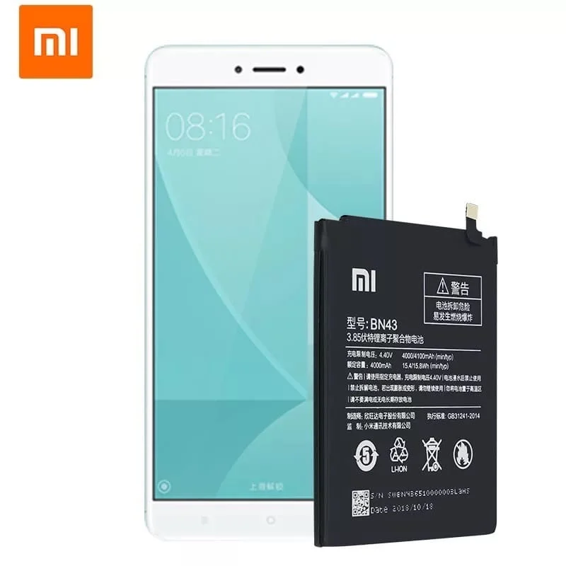 Батарея для Redmi Note 4/4x BN43 4100 Мач|Аккумуляторы мобильных телефонов| |