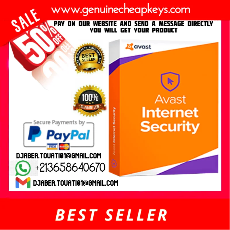 

{✔️avast! Internet Security KEY - PC 1/ 1 year✔️}