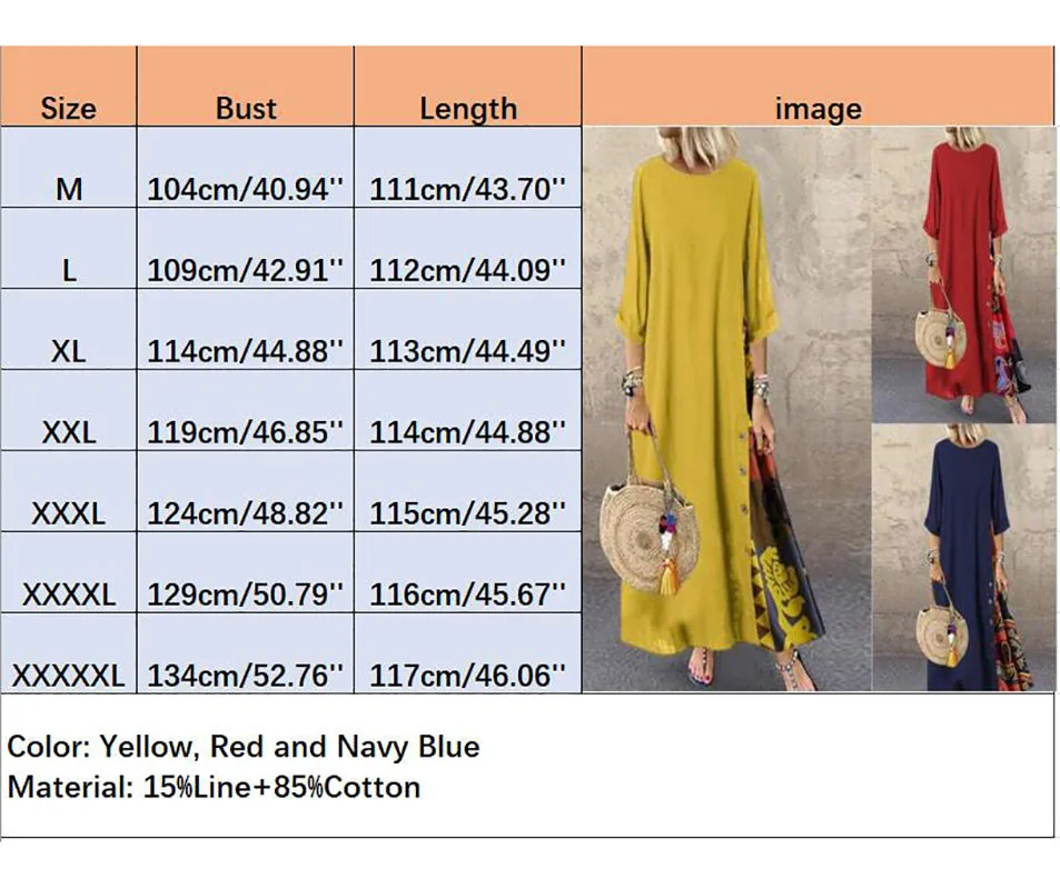 

Alisister Long Linen Women Casual Evening Party O Neck Loose Femme Maxi Dress Vintage Summer Spring Plus Size Female Dress
