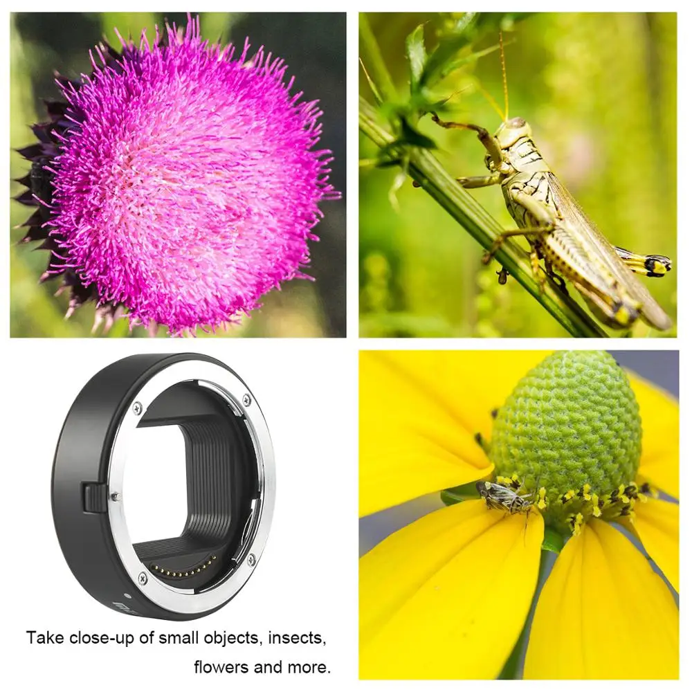 

Meike MK-Z-AF1 Metal AF Macro Extension Tube Auto Focus Adapter ring 11mm 18mm for Nikon Z6 Z7 Z8 Z50