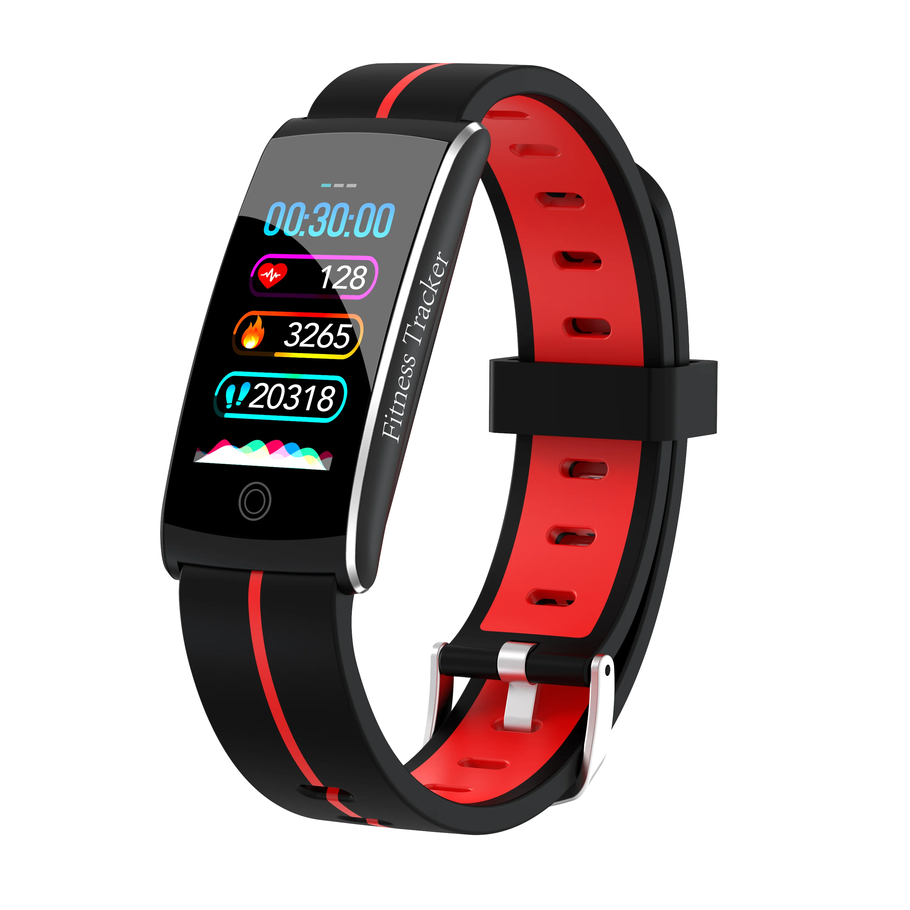 ACCALIA Смарт фитнес браслет для мужчин цветной экран IP68 Водонепроницаемый кровяное