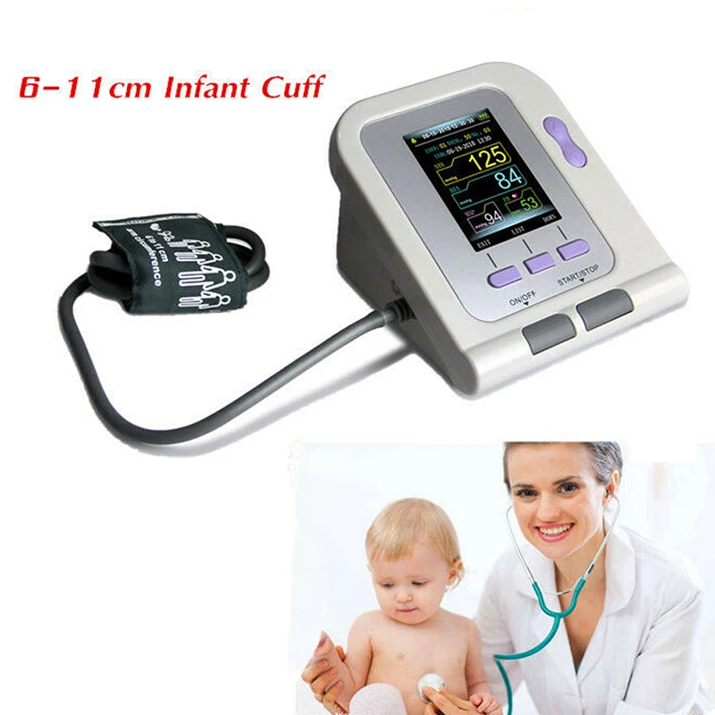 CONTEC08A Color LCD Display Digital Blood Pressure Monitor NIBP Software Sphygmomanometer With Neonate Cuffs