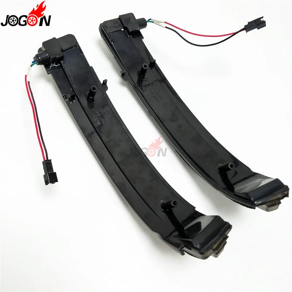 Black For Nissan X-Trail T32 Rogue Qashqai J11 Murano Navara Pathfinder LED Side Mirror Dynamic Turn Signal Sequential Light