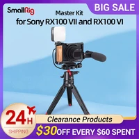 smallrigg vlog camera cage kit with mini tripod l plate for sony rx100 vii and rx100 vi kgw115