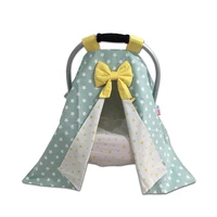 jaju baby green and yellow star combined stroller cover and inner cover