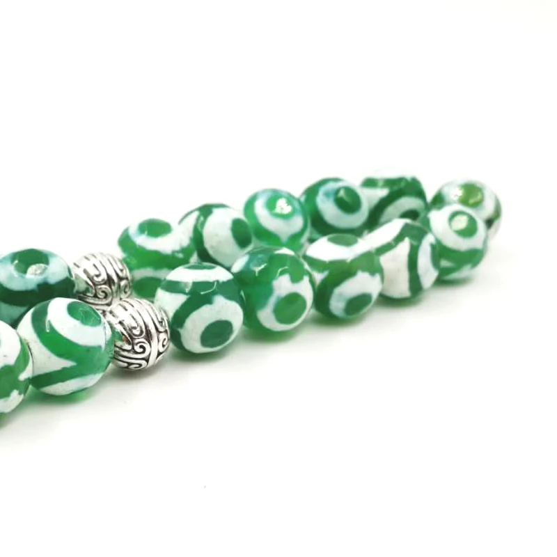 Натуральные глаза Агаты tasbih с мусульманскими бусинами 33 66 99 камень