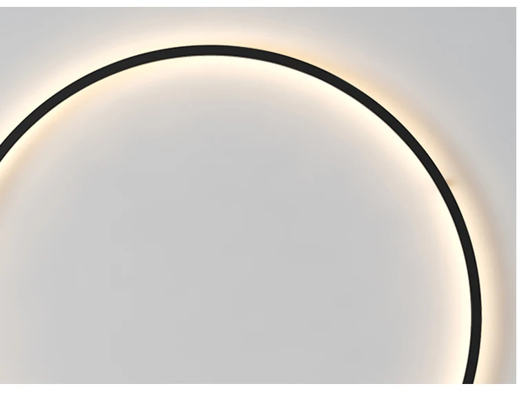 Simple Ring Circle Led Wall Lamps Living Room Decoration Living Room Bedroom Bedside Aisle Corridor Moon Indoor Lighting Fixture sconce light