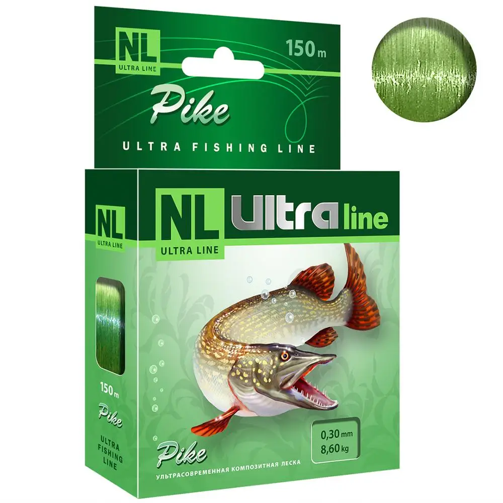 Леска для рыбалки NL ULTRA PIKE (Щука) 150m диаметры от 0 20 до 40mm|Рыболовные лески| |