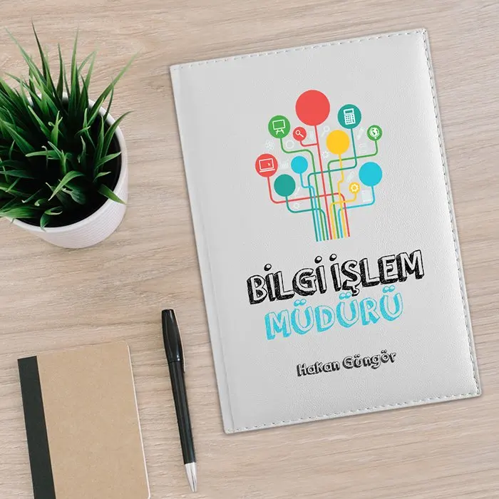Personalized Professional Knowledge Processing Manager 2020 White Leather Organizer |