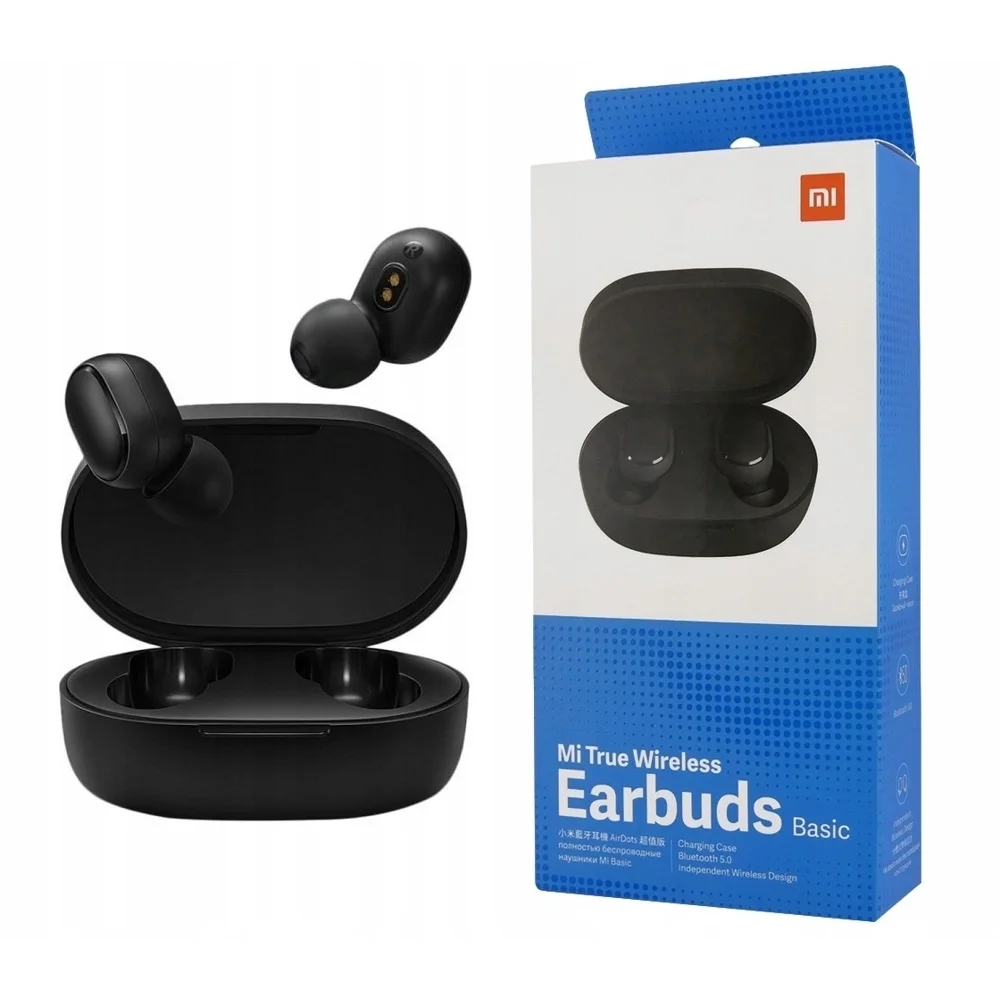 Гарнитура Xiaomi Mi True Wireless Earbuds Basic Bluetooth вкладыши черный (ZBW4480GL) (Уценка Категория A-B) |