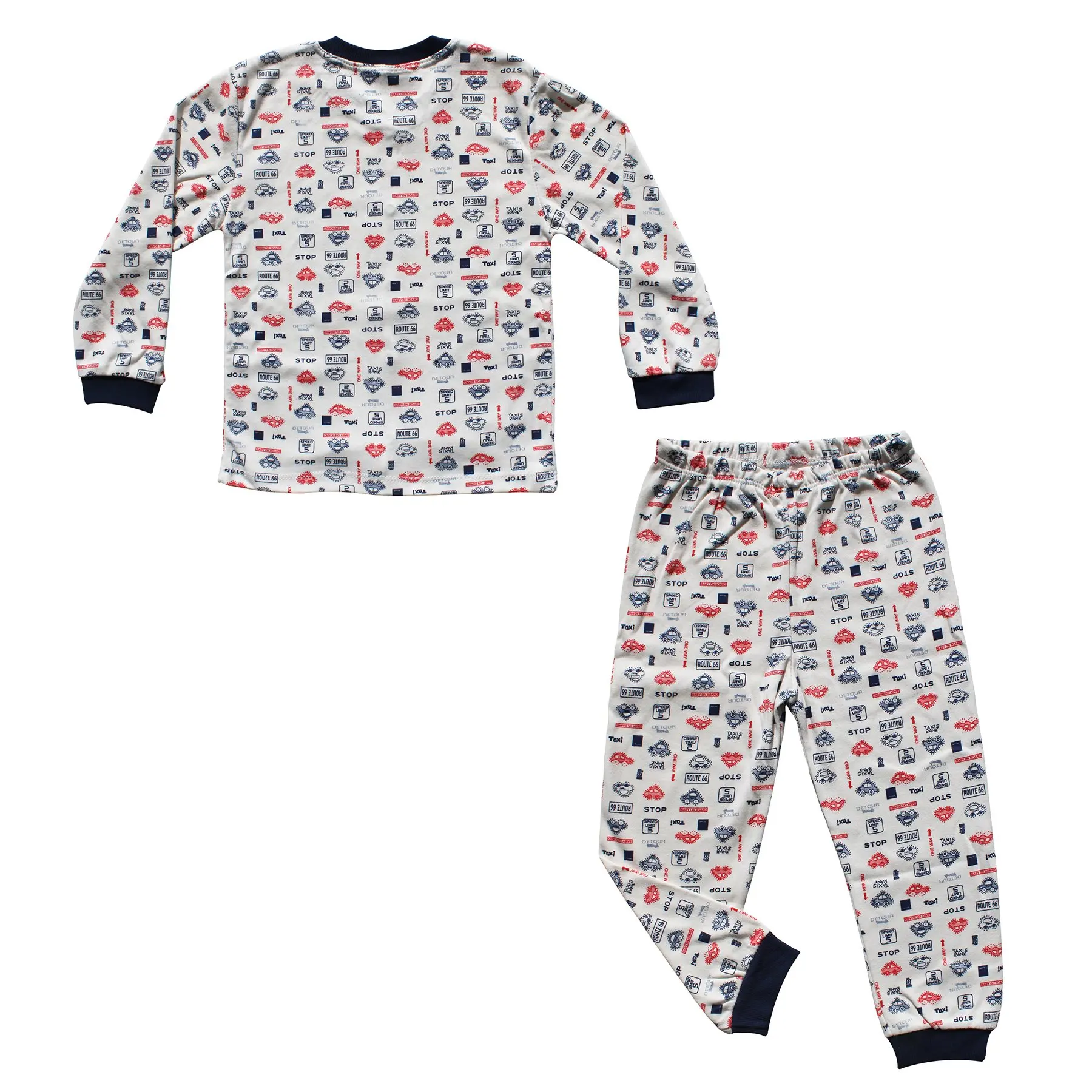 Пижама для маленьких мальчиков Детский костюм на осень и зиму ночное белье с