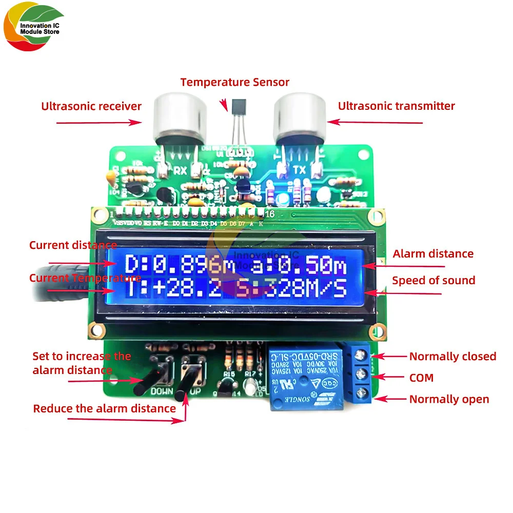 Конструкция для самостоятельного обнаружения расстояния на основе 51
