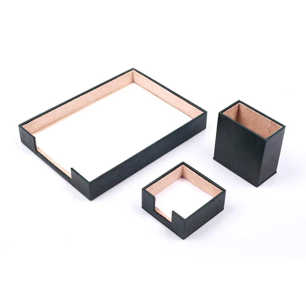 Тройной настольный набор/коробка для ручек бумажная полка держатель бумаги