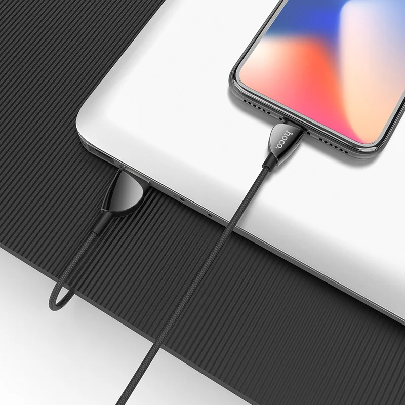 Кабель USB на IP “U62 Simple” для зарядки и передачи данных 1.2м ток до 2.4А|Кабели