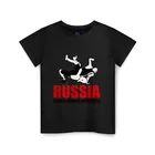 Детская футболка хлопок Russia greco-roman  wrestling