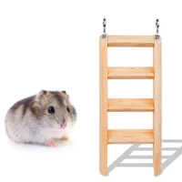 hamster wooden ladder small animal toy 4 step ladder natural wooden pine guinea pigs rats chinchillas toys