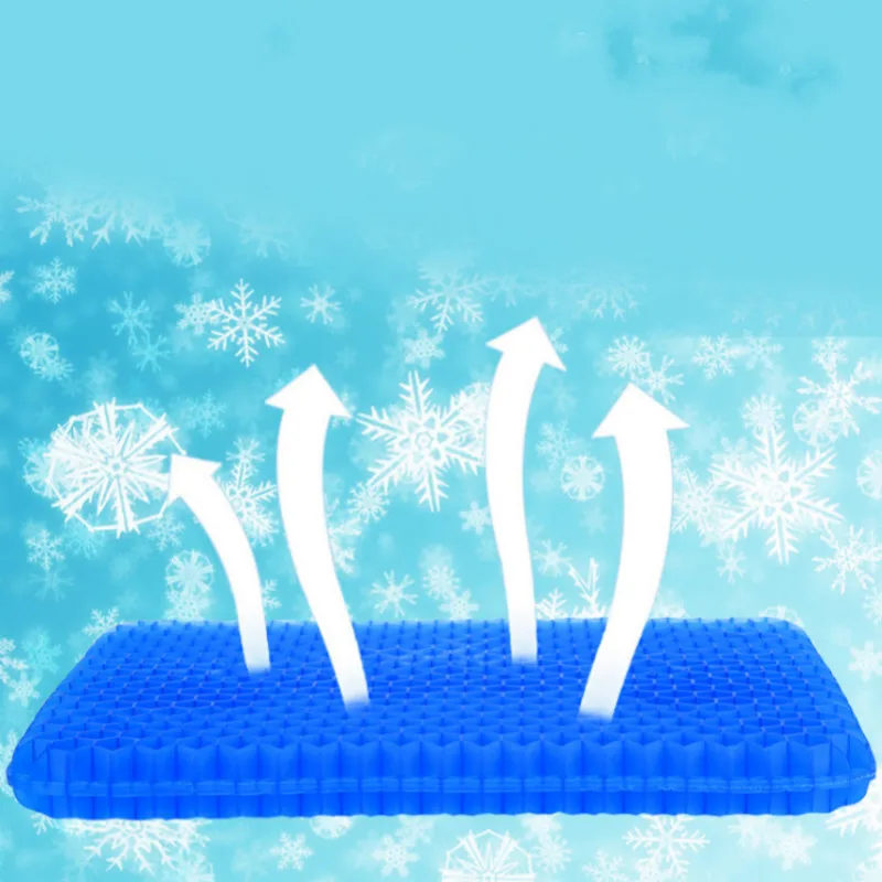 Гелевая подушка эластичная нескользящая Мягкая сотовая для автомобильного