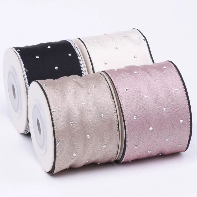 

10 yards /40mm iron diamond ribbon DIY handmade materials Headwear hair bow clothing shoes and hats accessories home decorat