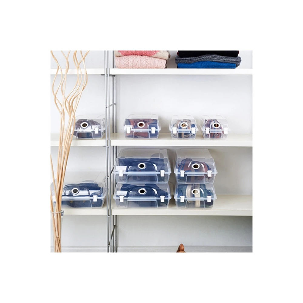 

Shoe Storage Box Organizer Shoe Bag Transparent Women-Men Suitable For Adults And Children Space-Saving Shoe Protector Design