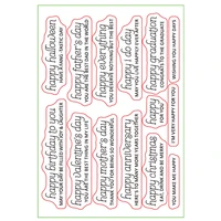 happy mothers day happy father day happy everything words clear stamps for diy scrapbooking cards making craft stapm 2020