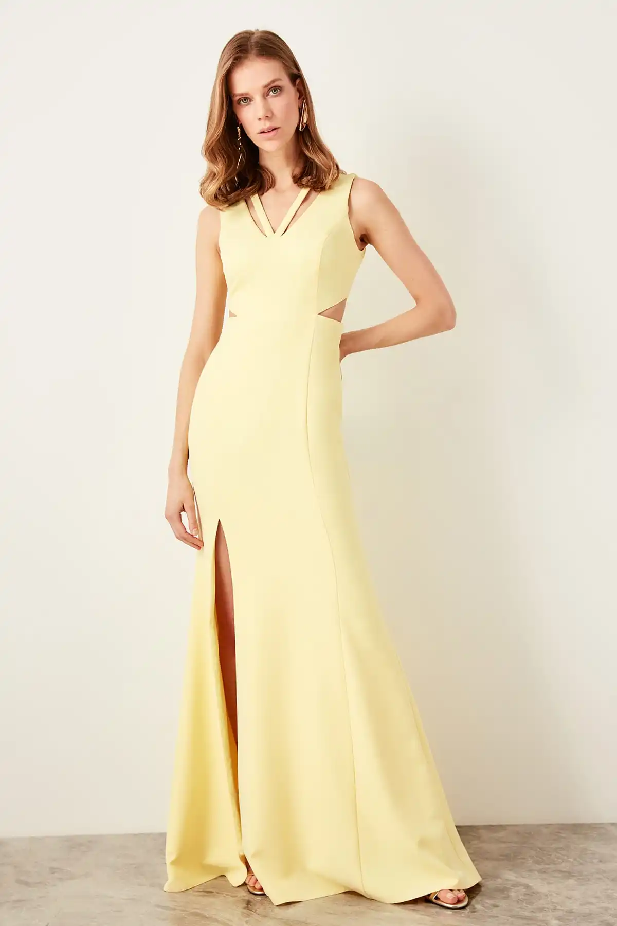 Trendyol вечернее платье с вырезами TPRSS19UT0083 | Свадьбы и торжества