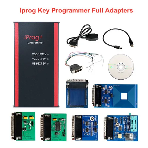 Iprog Full Package Лучшая цена iPROG+ Prog программист обновленный V80 iProg поддерживает IMMO/коррекцию пробега/сброс подушки безопасности Замена Carprog/Digiprog/Tango - Цвет: Iprog Full Package