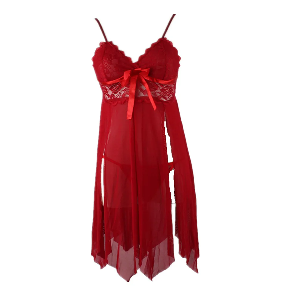 

G-string Sleepwear Newest Arrival Plus Size Women Lace Dress Lingerie Underwear Ladies Sexy Nightwear