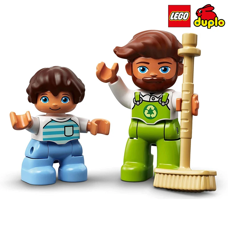 LEGO DUPLO оригинальный Новинка 10945 мусоровоз и переработка для 1 5-2 лет подарок детей